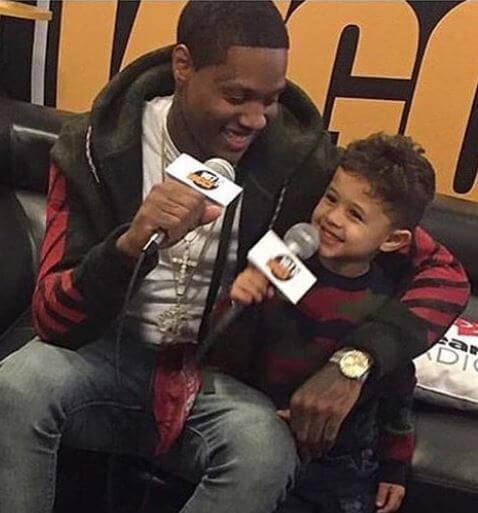 Angelo Banks with his father Lil Durk.